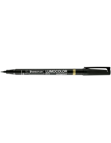 Rotulador staedtler lumocolor retroproyeccion punta de fibra permanente 313 9 negro punta super fina redonda 04 mm