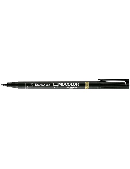 Rotulador staedtler lumocolor retroproyeccion punta de fibra permanente 313 9 negro punta super fina redonda 04 mm