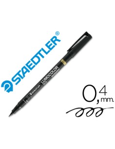 Rotulador staedtler lumocolor retroproyeccion punta de fibra permanente 313 9 negro punta super fina redonda 04 mm