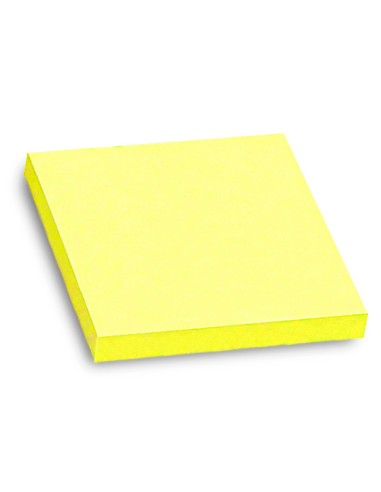 Bloc de notas adhesivas quita y pon q connect 76x76 mm amarillo neon 80 hojas