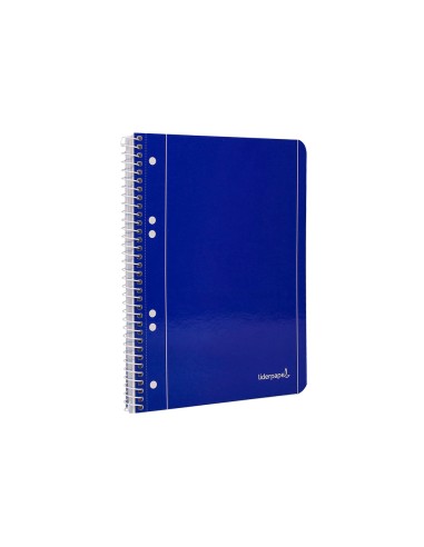 Cuaderno espiral liderpapel a5 micro serie azul tapa blanda 80h 75 gr horizontal 6 taladros azul