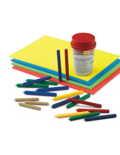 Punzon faibo plastico con punta de acero latonado 10 cm colores surtidos