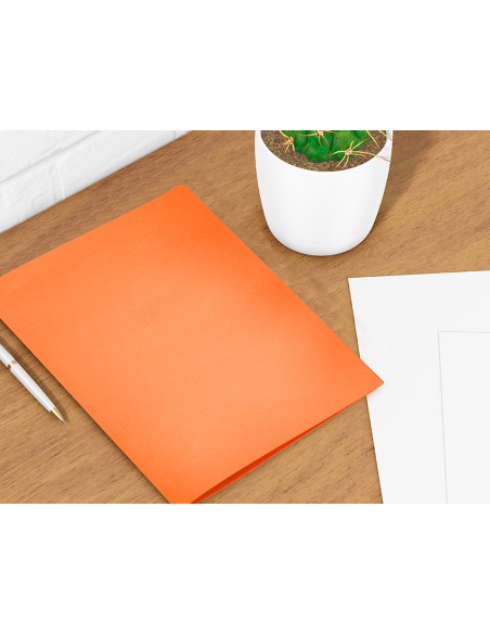 Subcarpeta liderpapel a4 naranja intenso 180g m2