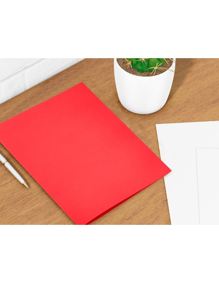 Subcarpeta liderpapel din a4 rojo intenso 180g m2