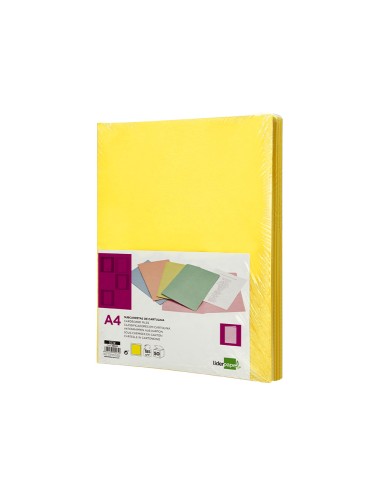 Subcarpeta liderpapel din a4 amarillo intenso 180g m2