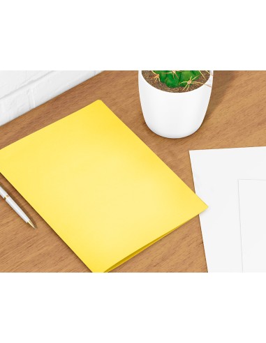 Subcarpeta liderpapel din a4 amarillo intenso 180g m2