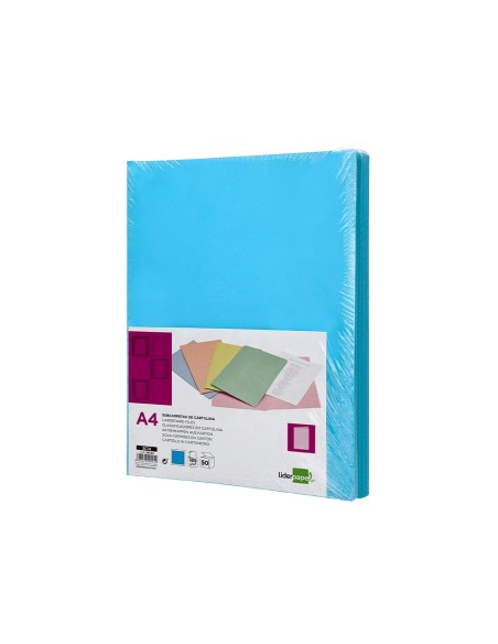 Subcarpeta liderpapel din a4 celeste intenso 180g m2