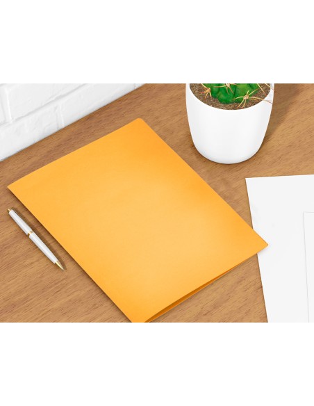 Subcarpeta liderpapel folio naranja intenso 180g m2
