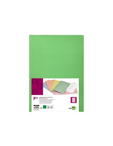 Subcarpeta liderpapel folio verde intenso 180g m2