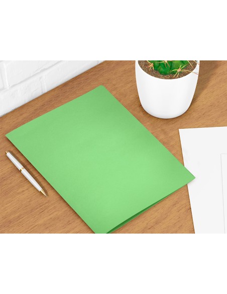 Subcarpeta liderpapel folio verde intenso 180g m2