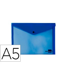 Carpeta liderpapel dossier broche 34352 polipropileno din a5 azul transparente