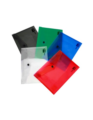 Carpeta liderpapel dossier broche 34350 polipropileno din a5 roja transparente