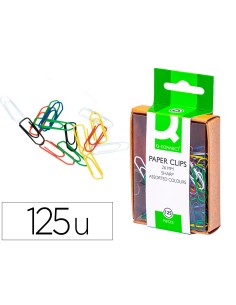 Clips colores q connect 26 mm caja de 125 unidades colores surtidos