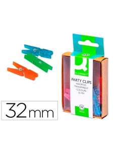 Pinza fantasia q connect 32 mm caja de 10 unidades colores surtidos