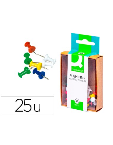 Senalizador de planos q connect caja de 25 unidades colores surtidos