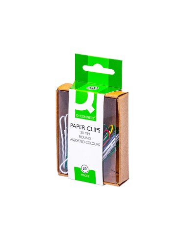 Clips colores q connect 50 mm caja de 30 unidades colores surtidos