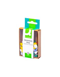Chincheta q connect colores surtidos caja de 120 unidades