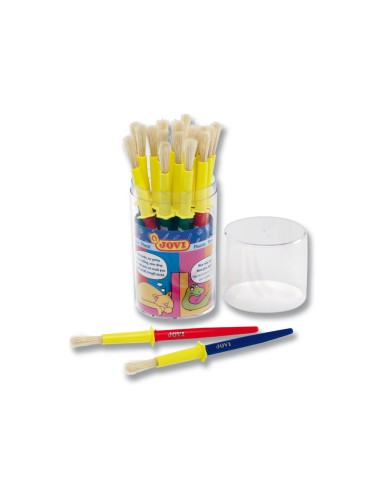 Pinceles escolares jovi mediano bote de 20 unidades