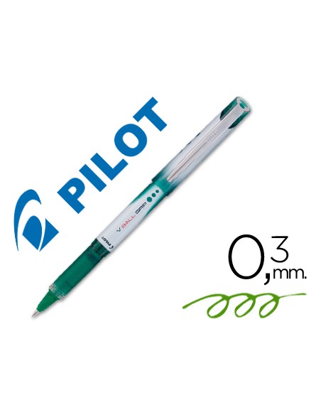 Rotulador pilot roller v ball grip verde 05 mm
