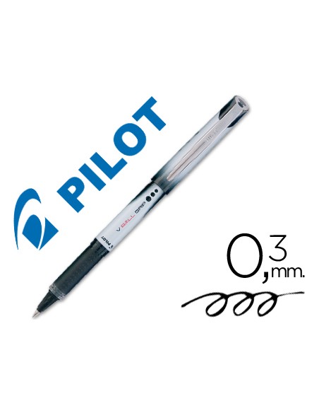 Rotulador pilot roller v ball grip negro 05 mm