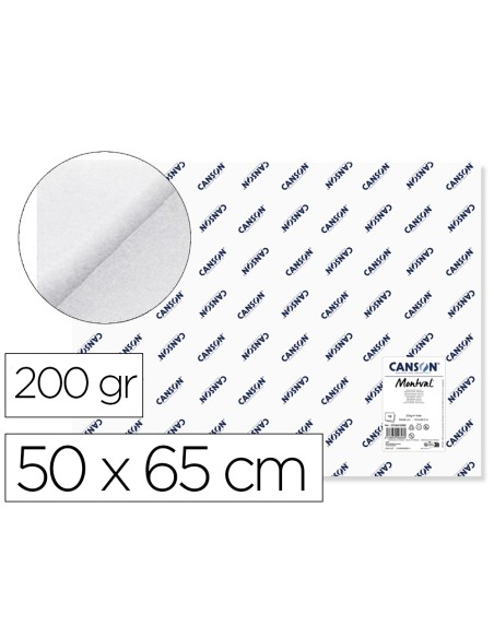 Papel acuarela montval 50x65 cm 200 gr unidad Papel acuarela montval 50x65 cm 200 gr unidad