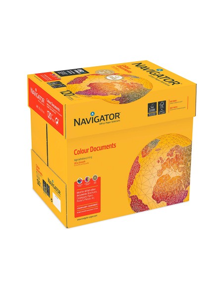 Papel fotocopiadora navigator din a4 120 gramos paquete de 250 hojas