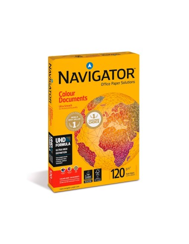 Papel fotocopiadora navigator din a4 120 gramos paquete de 250 hojas