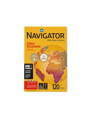 Papel fotocopiadora navigator din a4 120 gramos paquete de 250 hojas