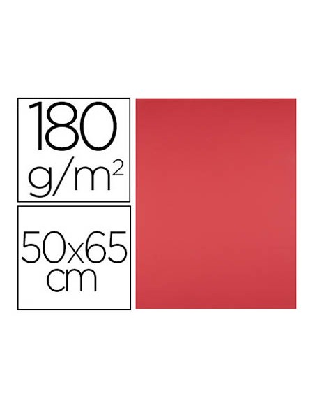 Cartulina liderpapel 50x65 cm 180g m2 rojo
