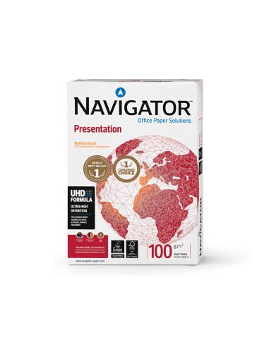 Papel fotocopiadora navigator din a4 100 gramos papel multiuso ink jet y laser paquete de 500 hojas