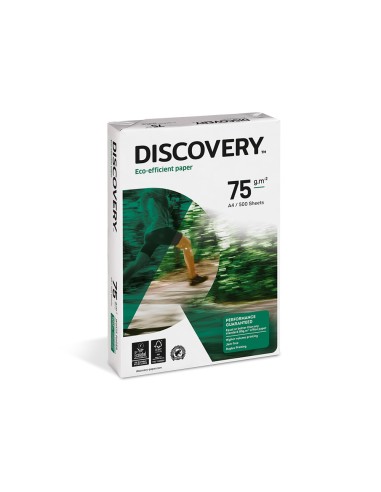 Papel fotocopiadora discovery din a4 75 gramos papel multiuso ink jet y laser paquete de 500 hojas
