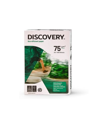 Papel fotocopiadora discovery din a4 75 gramos papel multiuso ink jet y laser paquete de 500 hojas