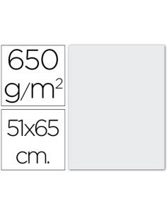 Cartulina extra blanca 650 gr 51x65 cm unidad