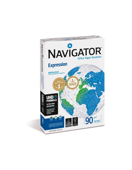 Papel fotocopiadora navigator din a4 90 gramos paquete de 500 hojas