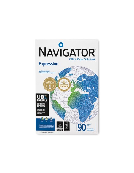 Papel fotocopiadora navigator din a4 90 gramos paquete de 500 hojas
