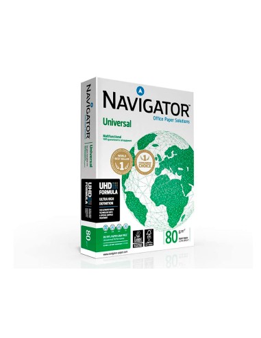 Papel fotocopiadora navigator din a3 80 gramos papel multiuso ink jet y laser paquete de 500 hojas