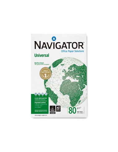 Papel fotocopiadora navigator din a3 80 gramos papel multiuso ink jet y laser paquete de 500 hojas
