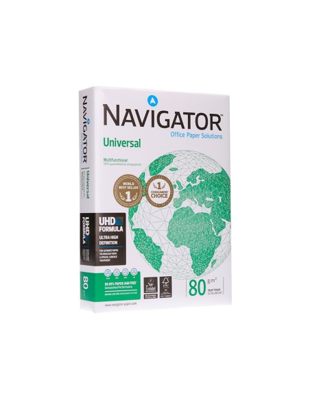 Papel fotocopiadora navigator din a4 80 gramos paquete de 500 hojas