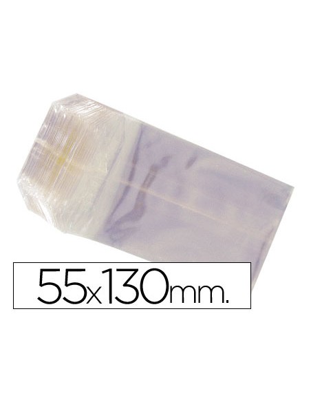 Bolsa celofan 55x130 mm paquete 100 unidades