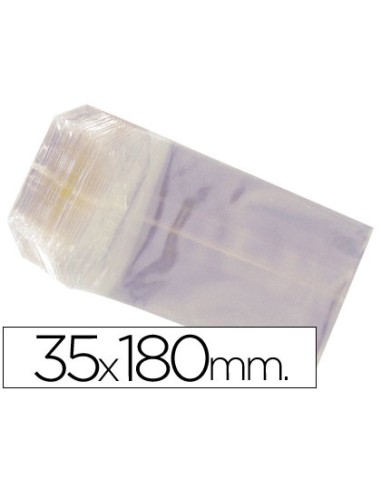 Bolsa celofan 35x180 mm paquete 100 unidades
