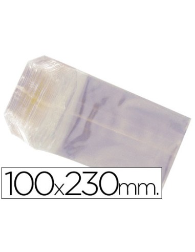 Bolsa celofan 100x230 mm paquete 100 unidades