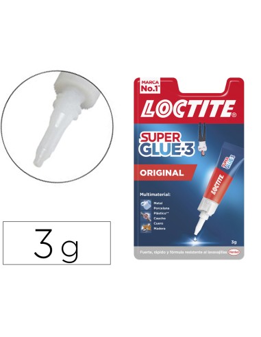 Pegamento loctite 3 gr adhesivo instantaneo original unidad