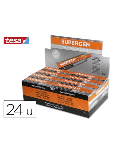 Pegamento supergen contacto 40 ml unidad