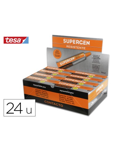 Pegamento supergen contacto 75 ml unidad