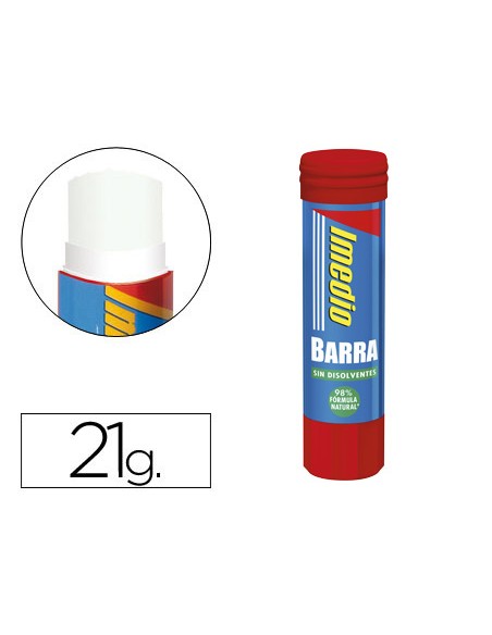 Pegamento imedio en barra 21 gr unidad