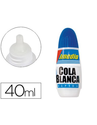 Pegamento imedio cola blanca 40 ml unidad