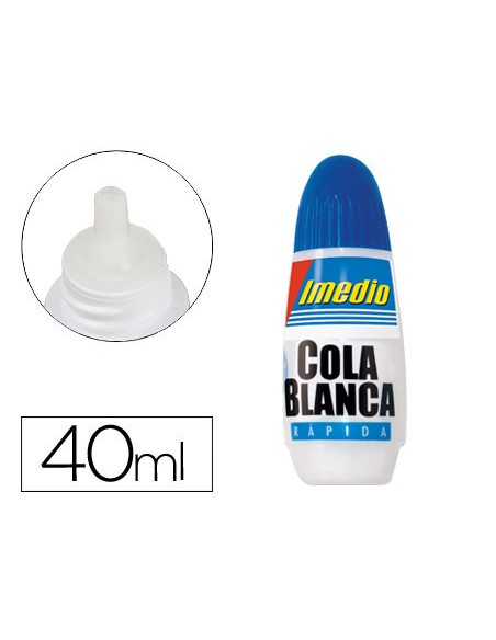 Pegamento imedio cola blanca 40 ml unidad