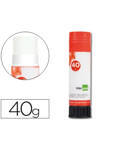Pegamento liderpapel en barra 40 gr unidad