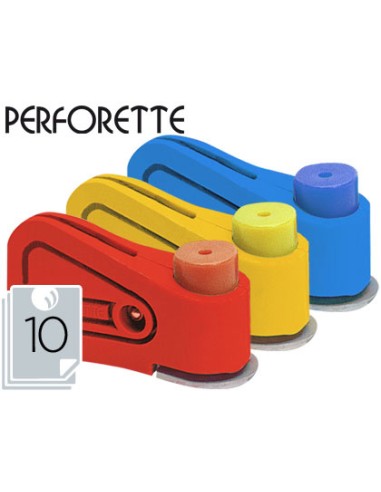 Taladrador perforette 1 taladro capacidad 10 hojas unidad