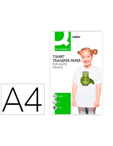 Papel q connect transferencia para tela kf01430 din a4 bolsa de 10 hojas